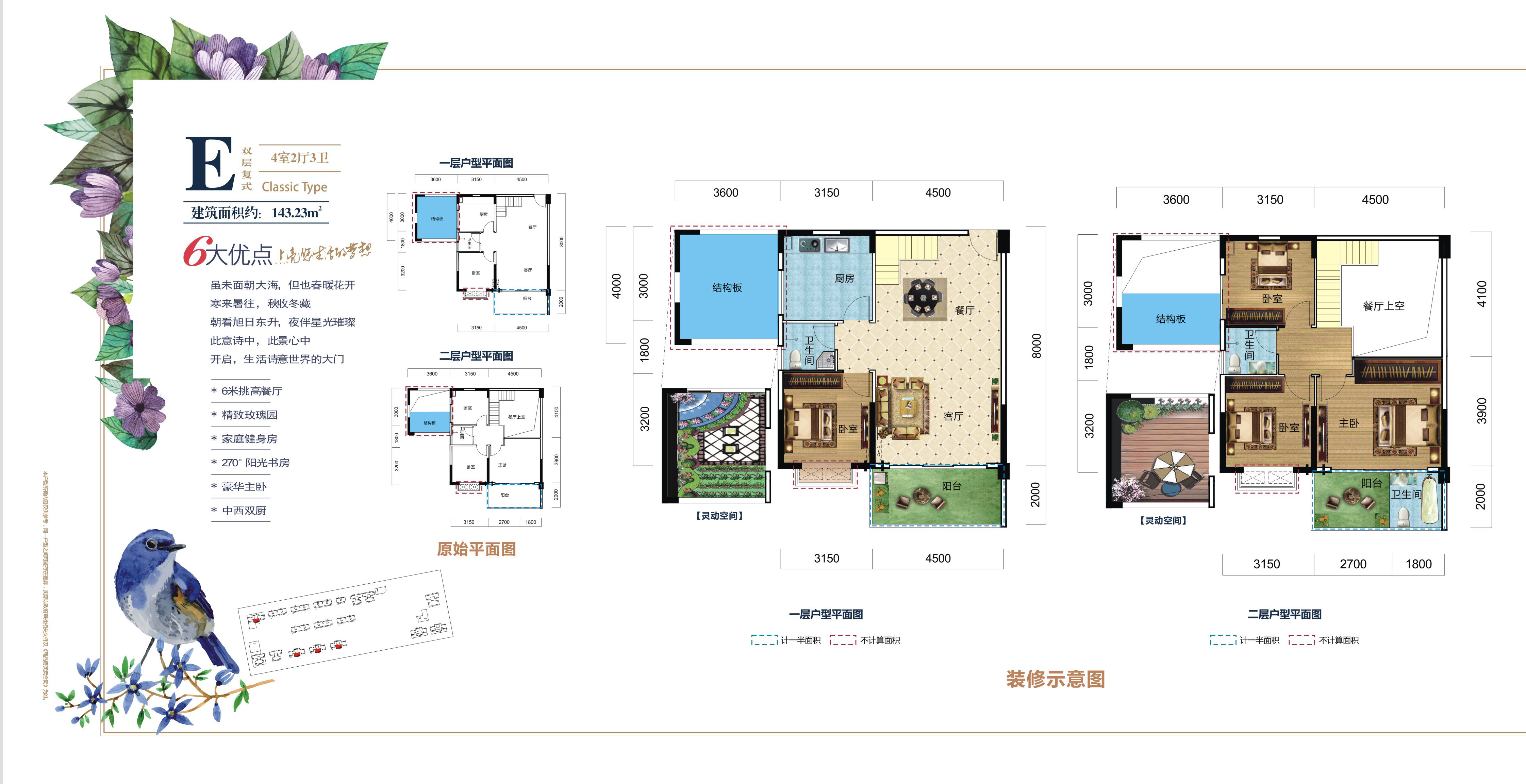 金河湾61尚品e户型图-衡阳新房-衡阳住宅与房地产